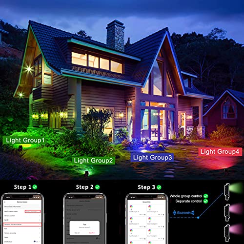 150W Led Color Changing Flood Lights Multi Colors Rgb Uplighting With Remote, Ip66 Waterproof Stage Light, Dimmable Colored Led Lights , Floor Lights For Christmas Party Outdoor Indoor Decor - 2 Pack #TOP2