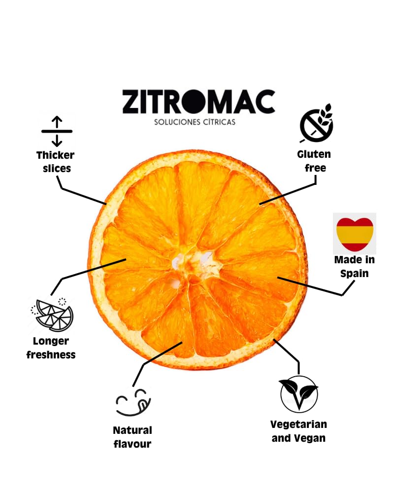 200 gr Arancia Essiccata per Cocktail 100% Naturale-Fette di Arancia Secca Non Zuccherata per Decorazione Commestibile Mixology-Frutta Disidratata Senza Zucchero o Additivi-Gin Tonic Aperol