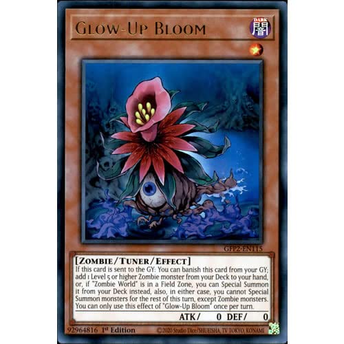 YUGIOH SINGLES GFP2-EN115 1st Ed Glow-Up Bloom Ultra Rare Card Ghosts From the Past: The 2nd Haunting Single Card