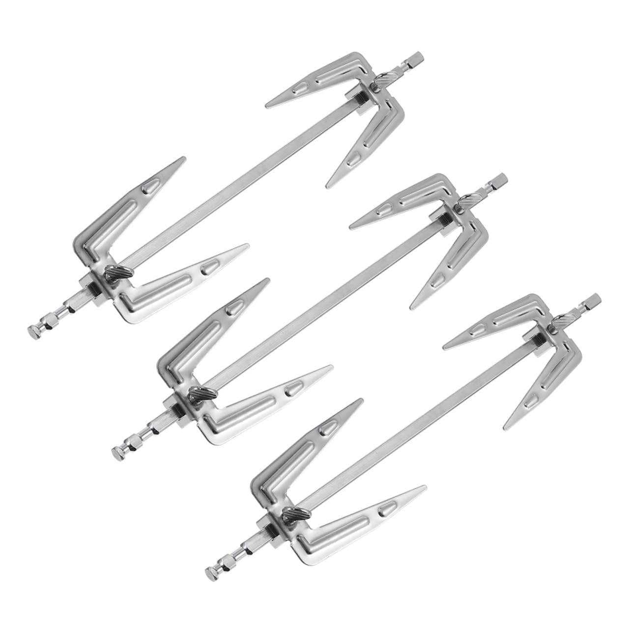 Toddmomy 3pezzi Forchette Bbq Inossidabile Girevoli e Versatili Per Grigliate Accessori Per Barbecue Per e