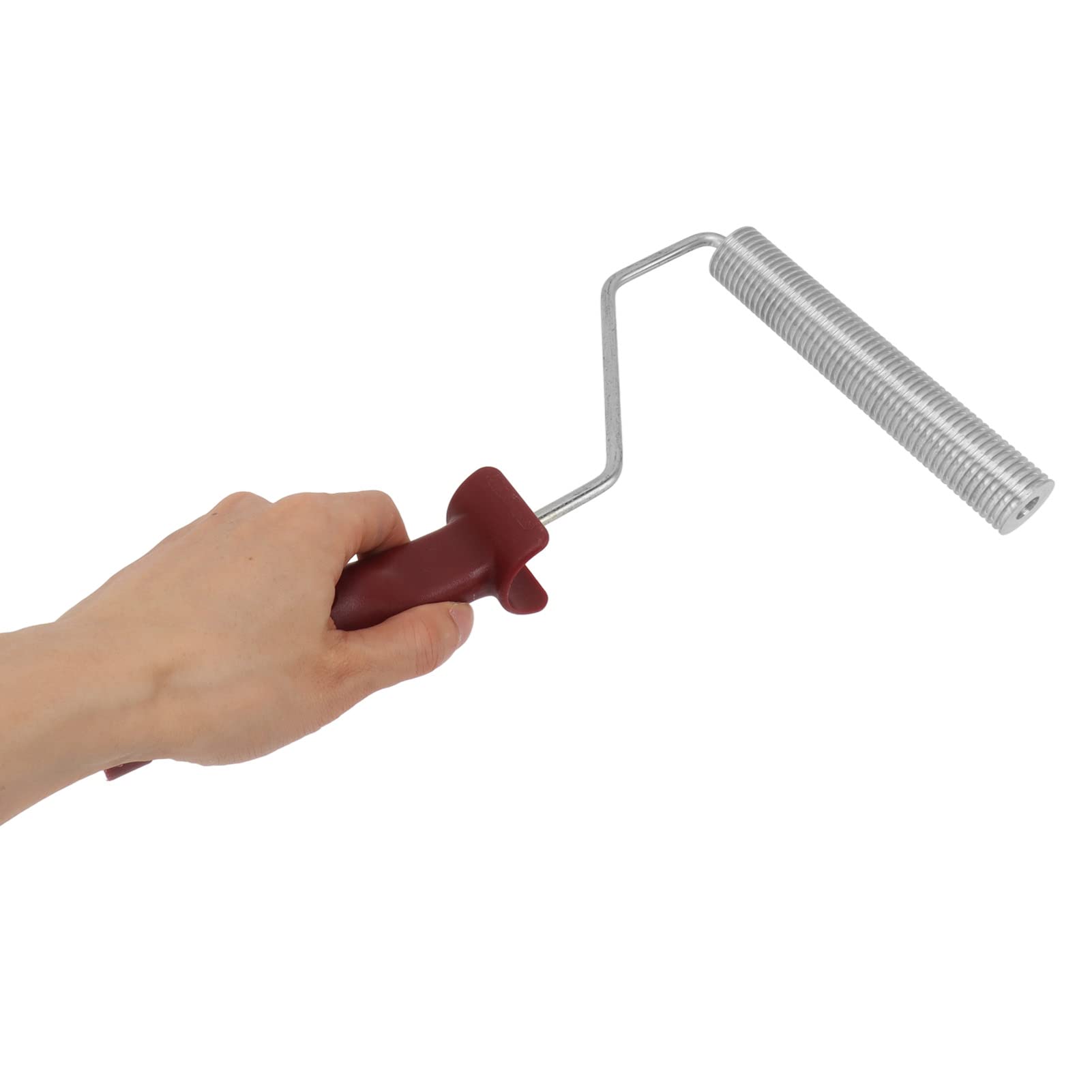 Rodillo de fibra de vidrio de 25 mm x 150 mm, aleación de aluminio, rodillo de laminado de burbujas con mango de plástico, ideal para reparación de bañeras, duchas y barcos, herramienta duradera para