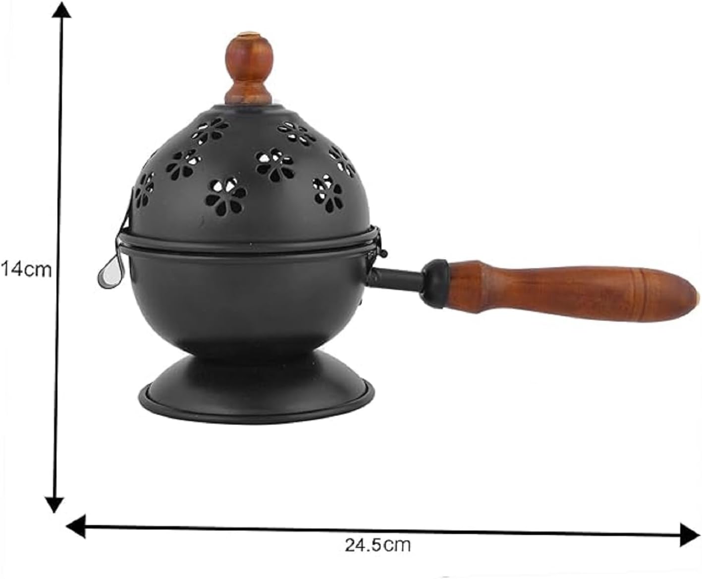 Dhoop Dani with 2 Sambrani Cups | Dhoop Stand for Pooja | Handcrafted Sambrani Dhoop Holder & Incense Burner | Loban Burner, Kapoor Dani for Puja | Incense Holder | Brass Dhoop Dani