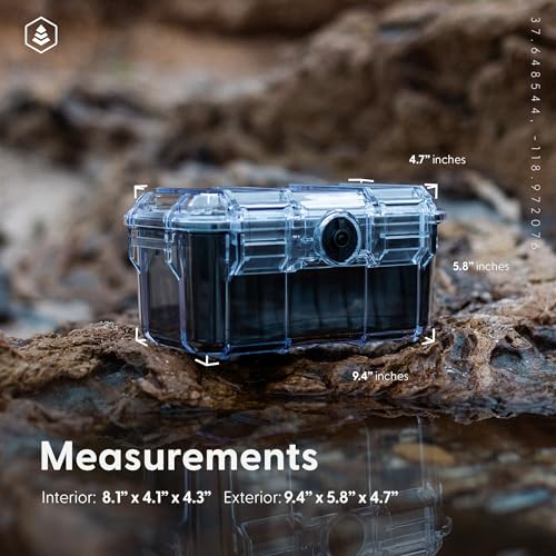 Evergreen 58 Waterproof Dry Box Protective Case - Travel Safe/Mil Spec/USA Made - for Cameras, Lenses, Phones, Pistols, First Aid, Boating, Water Sports, Tacklebox, Ammo Can, Deck Boxes (Clear) - Thumbnail 7