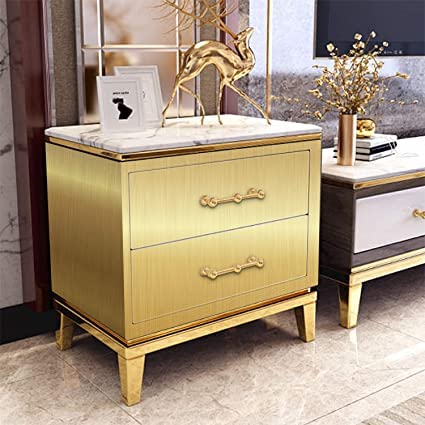 Image of WALLMATE Gold Brushed Vinyl Wallpaper Stainless Look Vinyl Contact Paper Peel and Stick Wallpaper for Kitchen Backsplash Self Adhesive Wallpaper Dishwasher Fridge Appliances (24 x 255 inch)