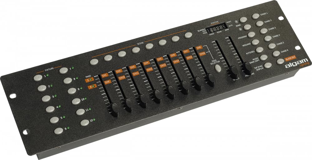 ALGAM LIGHTING Controller DMX 192 (12 Displays x 16 Kanäle) – 482 x 133 x 76 mm – IP20