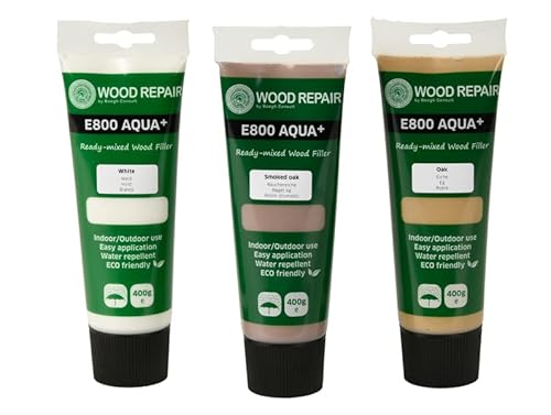 Woodrepair E800 Aqua+ Spachtelmasse Schwarz, 400g Tube Cover