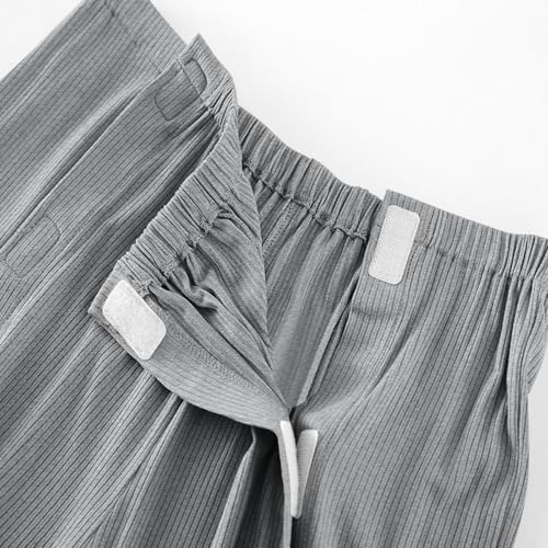 After Surgery Pajama Shorts Easy Access Tearaway Recovery Shorts Knee Length Breakaway Fully Open on Both Sides4