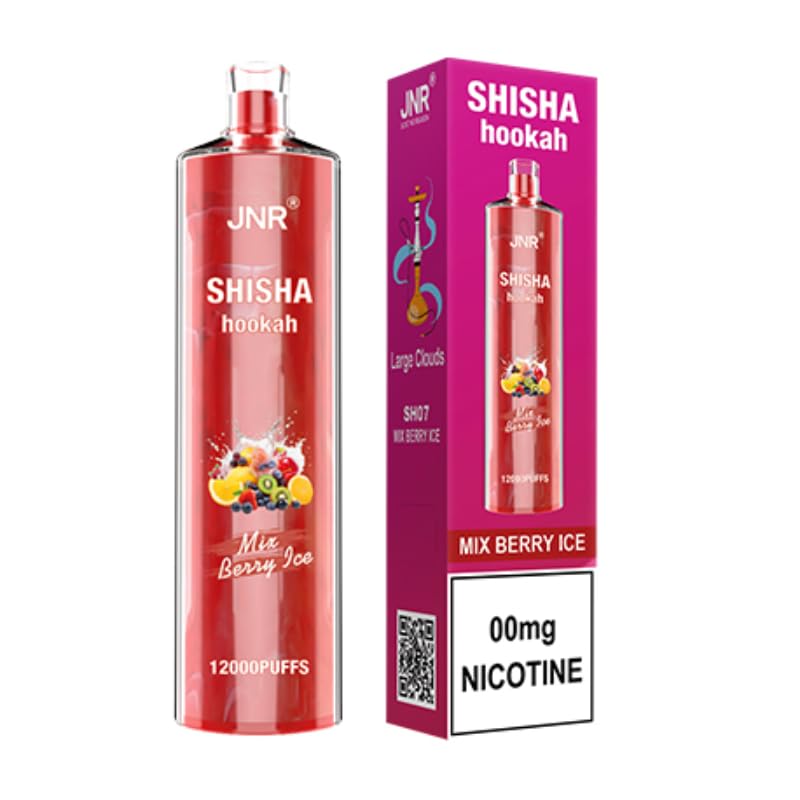 Shisha Hookah JNR 12000 Taffs Disposable Puff - Nicotine & Tobacco Free -  No Sale to Minors & Non-Smokers - Unique Portable Shisha Experience