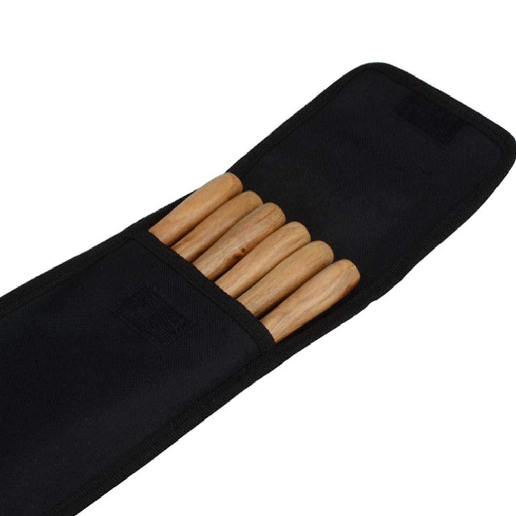 6 pezzi Manico in legno Spiedino per barbecue Spiedini per Kabob in acciaio inossidabile Bastoncini piatti in metallo Spiedini per grigliate Forchetta per arrostire per falò per la casa all'aperto