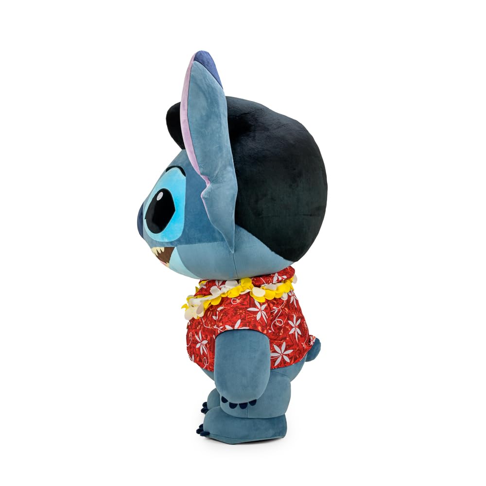Disney - Peluche a grandezza naturale da collezione, Lilo e Stitch, motivo: Elvis Blue Hawaiian Stitch, 122 cm, per fan e collezionisti Kidrobot