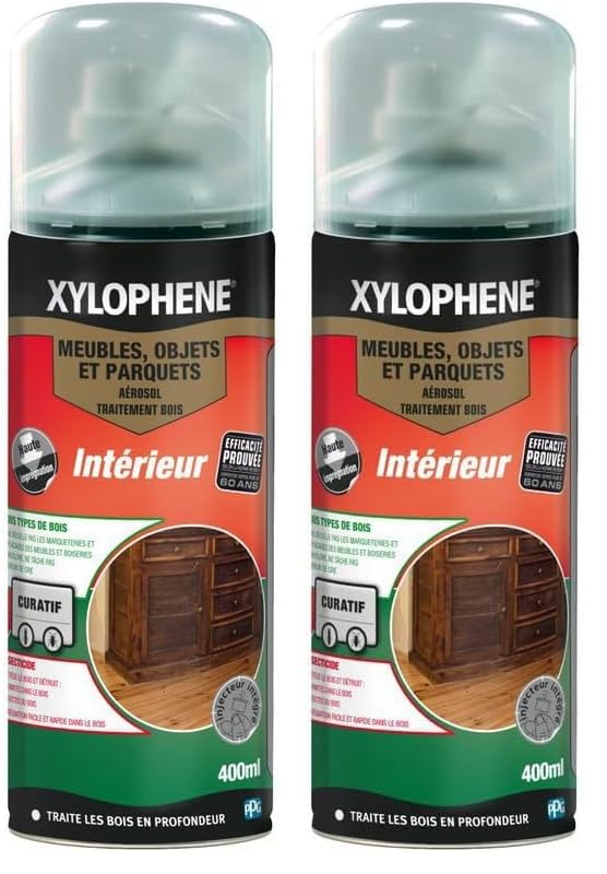 Xylophene - Meubles, Objets & Parquets - Conditionnement 400ml (Lot de 2)