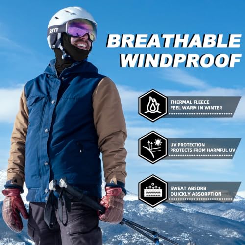 Image of ROCKBROS Windproof Thermal Balaclava Ski Mask for Men and Women Cycling