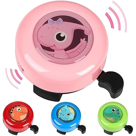 VICTGOAL Bike Bell for Kids with Loud Clear Sound, Bicycle Bell Scooter Bike Horn Ringtone Alert Cute Cycling for Toddler Children Boys Girls (Pink) Cover