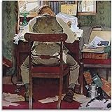 Matvsd Kohecs Einkommenssteuern, 1945 von Norman Rockwell Wandkunst Norman Rockwell Poster und Drucke Retro Malerei Leinwand für Wohnkultur Bild 50x50cm ohne Rahmen