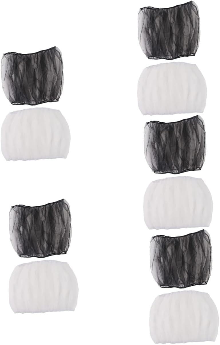 HANABASS 10pcs Birdcage Netting Cover for Parrots Black White Protective Mesh Elastic Bottom Keeps Your Birdcage Clean and Debris for Parakeets and Macaws