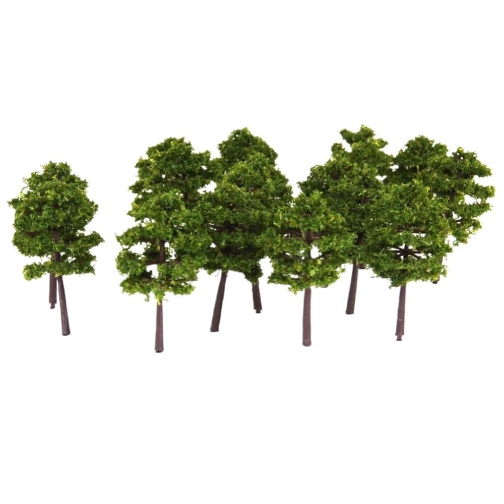 Miniature Scenery Decor 40pcs Scale Architectural Model Train Layout Tree, 1:250 Mini Landscape Trees, Landscaping Small Plastic