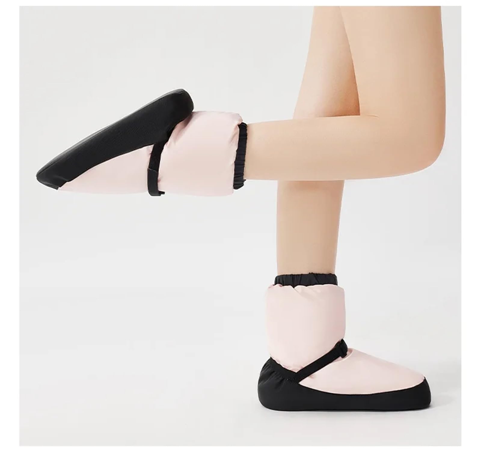 Scaldapiedi Danza Scarpe da Ballo Invernali Donna, Stivali Riscaldamento for Balletto, con Clip, Caviglia in Cotone, Suola Morbida