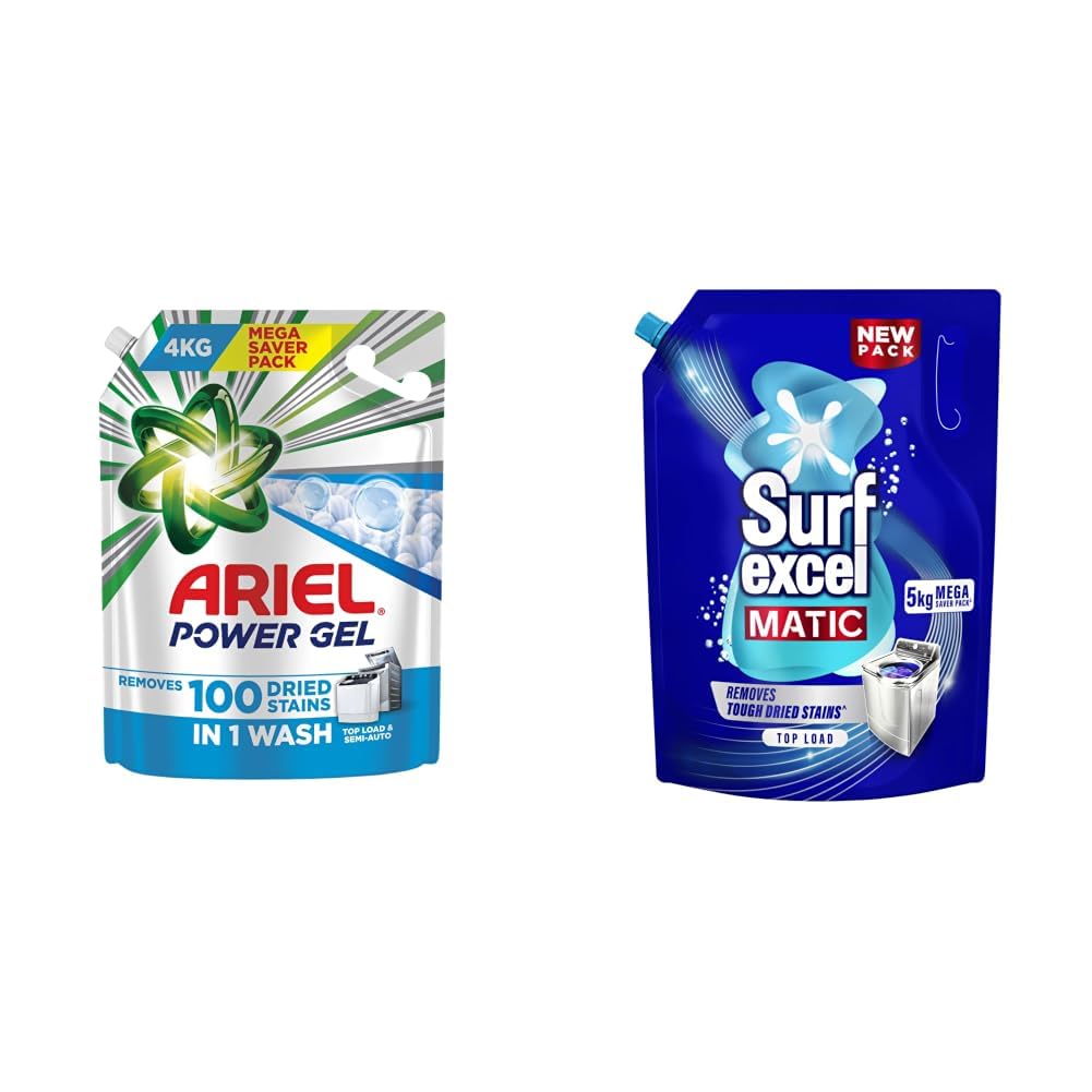 Ariel Power Gel Liquid Detergent for Top Load & Semi Auto – 4kg | Removes 100 Dried Stains in 1 Wash | Faster Dissolving | Long-Lasting Fragrance | Color Protection | At the price of Powders-image-5