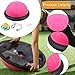 MotiveTech Balance Ball,Half Exercise Ball,Non Slip with Resistance Bands and Pump Balance Training for Gymnastic Home Gym Equipment, Pink