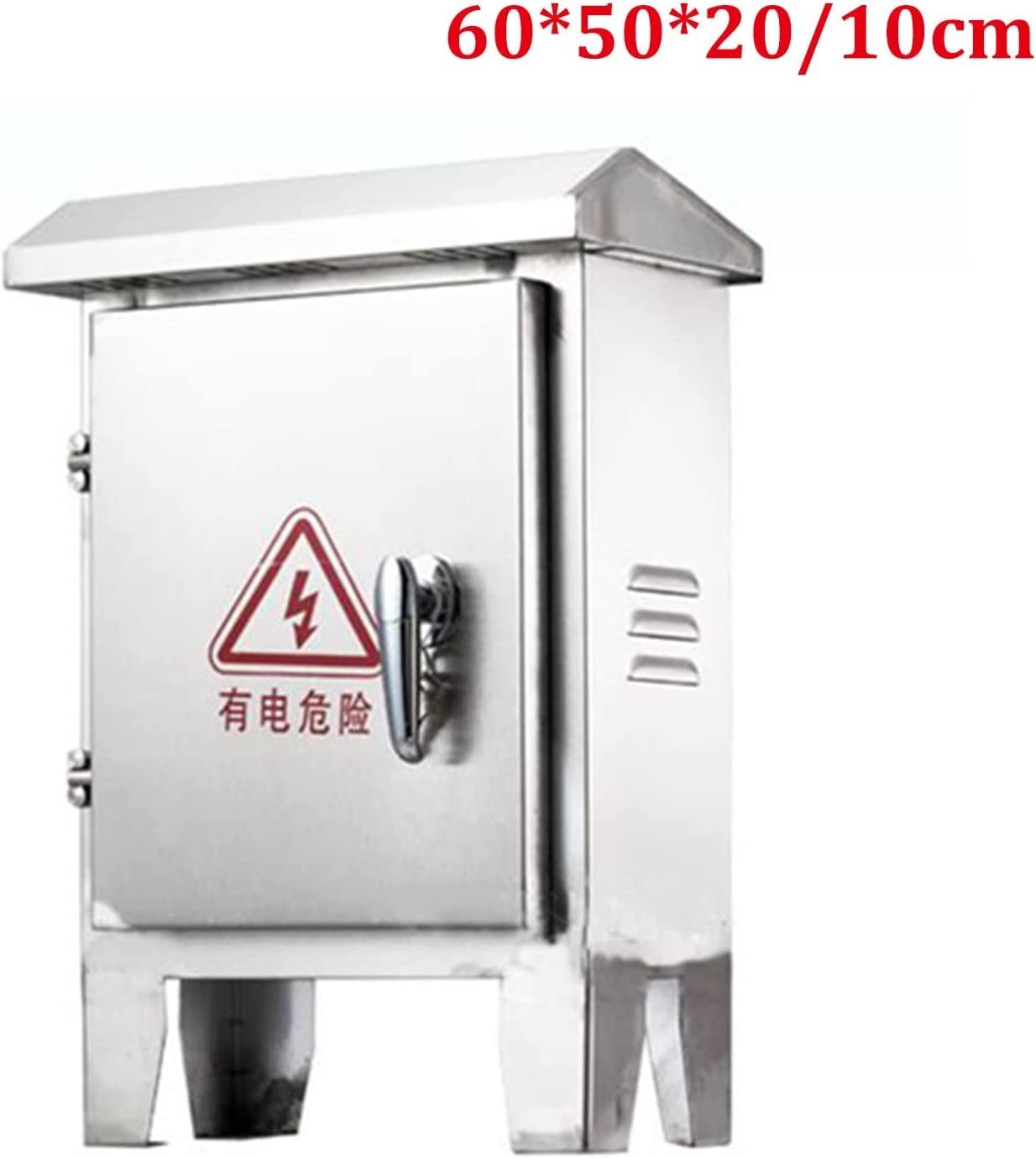 XBTGS Scatola elettrica per progetti elettrici in acciaio inossidabile resistente alle intemperie IP67, scatola di controllo durevole per elettronica, 50 x 40 x 20 cm, ideale per applicazioni esterne
