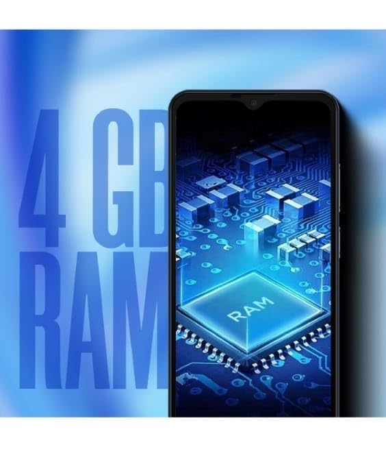 Image of acerpure Acerone Liquid 4G Smartphone (Blue, 4GB RAM, 64GB Storage) with 6.5 inch IPS Display, 20MP Rear Camera, 5000mAh Battery, Android 14, Octa-Core MT6765 Processor