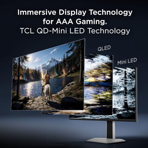 Image of TCL 27 inch C2A Series QD-Mini LED 4K UHD HDR Gaming Monitor (27C2A, 2026 Model) Halo Control System, Dual Mode, LD1196 Precise Dimming Series, HDR1000 Brightness, 1ms, AMD FreeSync Premium