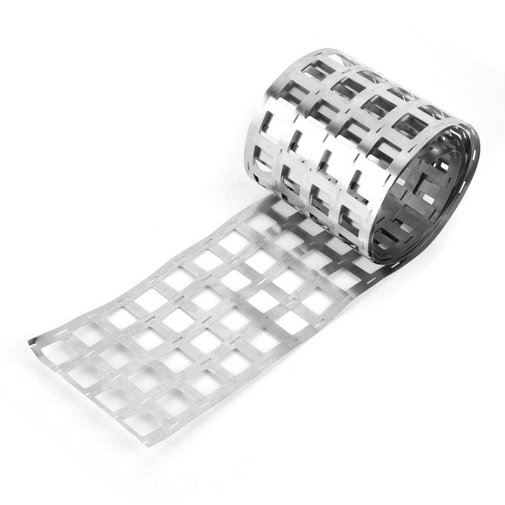 Jadeshay Nickel Strip,1 Meter 0.15 * 87.5mm Nickel-Plated Steel Strip Sheet Conductivity and Connection for 18650 Lithium Battery Pack Spot Welding and Soldering,Batteries Pure Nickel Sheet Plate