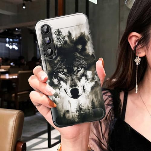 smauncucn for Galaxy S24 Plus Case,Soft TPU Slim Fashion Anti-Fingerprint Non-Slip Protective Phone Case Cover for Samsung Galaxy S24 Plus (6.7") 2024,Wolf in the Forest - image 6