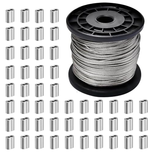 ibubu XeXC[[v 2mm 100m C[ wire rope [v 7×7iSUS304jؒf׏d290kg \ h~ nk΍  Œ hK 䕗΍ tFX  I H ы DIY 50A~X[u