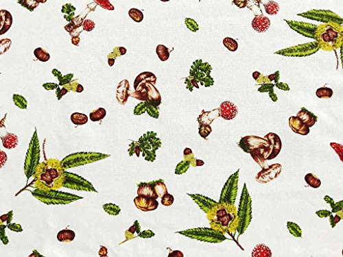 Stamperia Festa & Borelli Srl Tessuto Motivo Autunno| Prodotto Made in Italy | 100% Puro Cotone | Altezza 180 cm | Il Tessuto è in Vendita al Metro