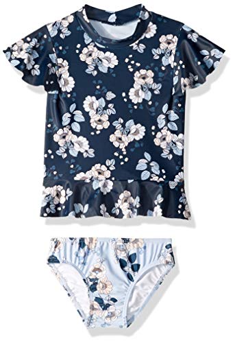 Image of Seafolly Girls' Short Sleeve Rashguard Swimsuit Set