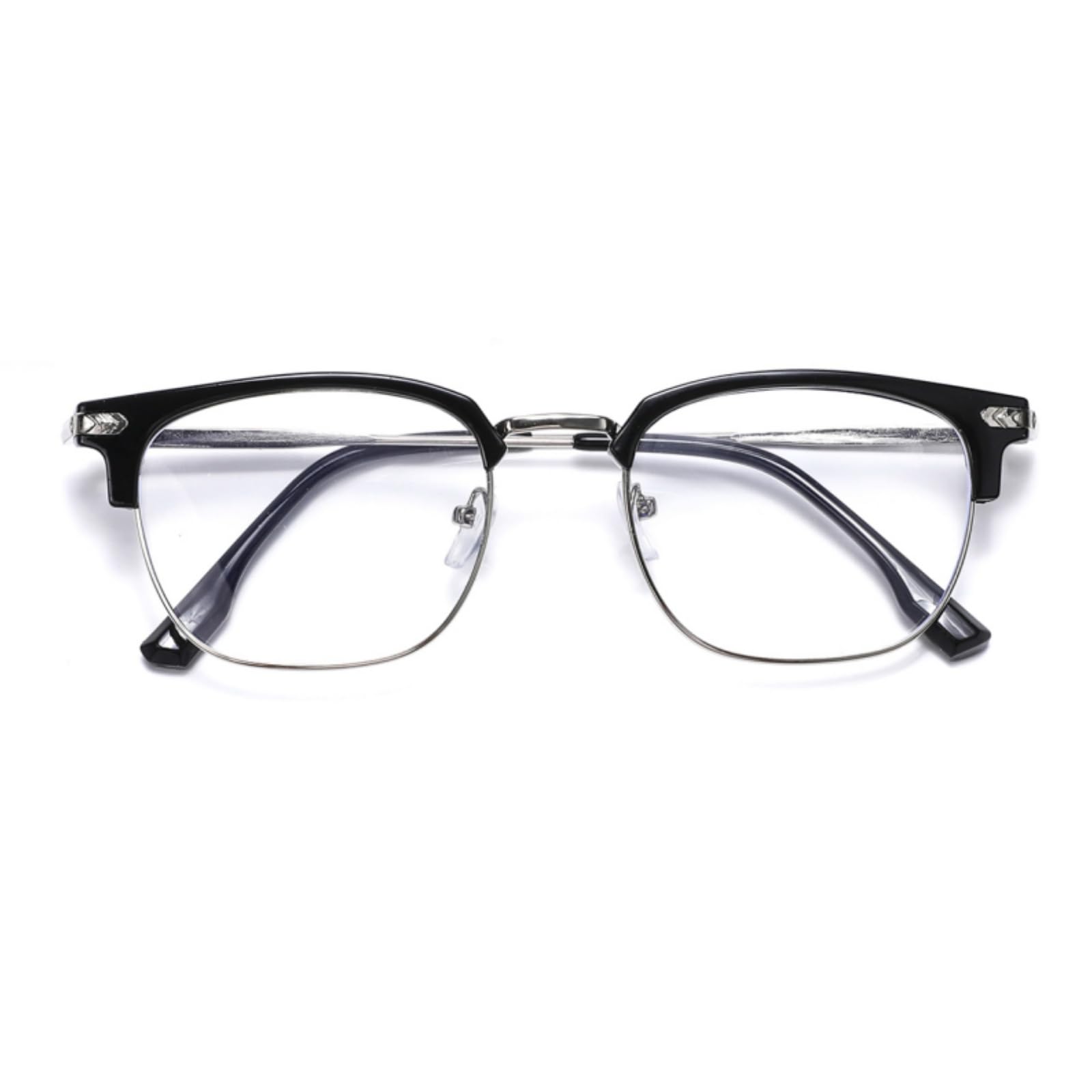 RRNNWW Blue Blocker Glasses for Men Metal Computer Gaming Glasses With Blue Ray Filter