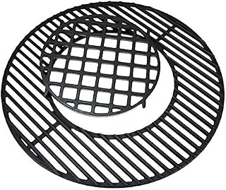 GFTIME 8835 54.3CM Gourmet BBQ System Cooking Grate for Weber 22.5 inch 57CM Charcoal Grill, Cast Iron Charcoal Grill Rack Replacement Part for Weber One-Touch, Bar-B-Kettle Charcoal Grills