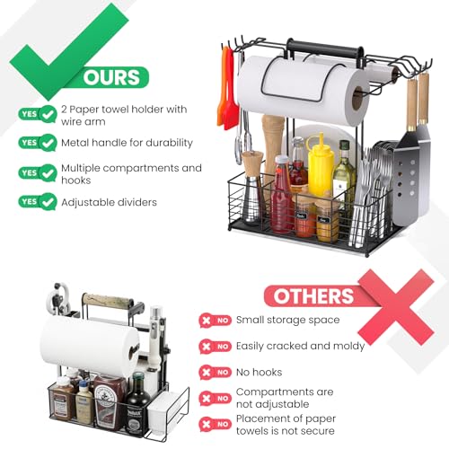Organizador para Parrilla GBEER con Portarrollos y Ganchos miniatura 4