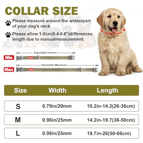 Collar Reflectante Ajustable para Perro Tamaño S Verde miniatura 2