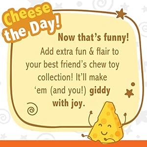 Nylabone Cheese Bone Power Chew Toy for Dogs, Cute Dog Toys for Aggressive Chewers, Cheese Flavor, Medium - Up to 35 lbs, 1 Count Nylabone Cheese Bone Power Chew Toy for Dogs Cute Dog Toys for Aggressive Chewers Cheese Flavor Medium Up to 35 lbs 1 Count