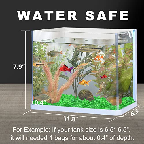 Image of Keedolla Aquarium Gravel Fish Tank Rocks Pebbles Small, Irregular Sea Glass Pebbles Stones for Crafts, Vase Fillers, Aquarium, Fish Turtle Tank Decorations 0.93LB