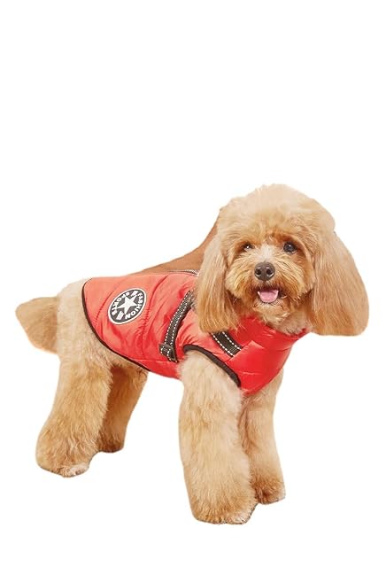 Abrigo para Perro, Chaqueta Cálida para Perro Abrigo de Invierno Chaleco de Forro Polar Acolchado para Perro…