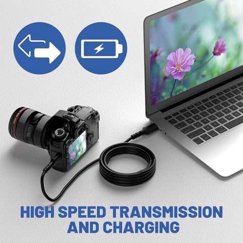 Image of Mizi (2 Pack Mini-USB Cable, 3.3ft Type A to Mini-B Charging Cord for GoPro Hero 3+ Hero4, Garmin Nuvi, PS3 Controller Charger, MP3 Player, Dash Cam, Canon Digital Camera, PlayStation 3 - Black