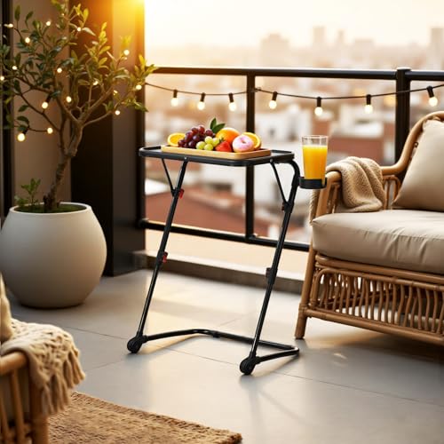 FurnitureR BASELINE BLACK 19 Gartentisch höhenverstellbar