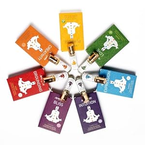 7 Chakra Essential Oil Roll-On Blend Gift Set by Aromafume | 7x 6ml/0.2 fl oz | Aromatherapy Oils for Meditation, Chakra Balance | Yoga & Reiki Gifts | Essential Oil Set for Plexus, Root Chakra & more