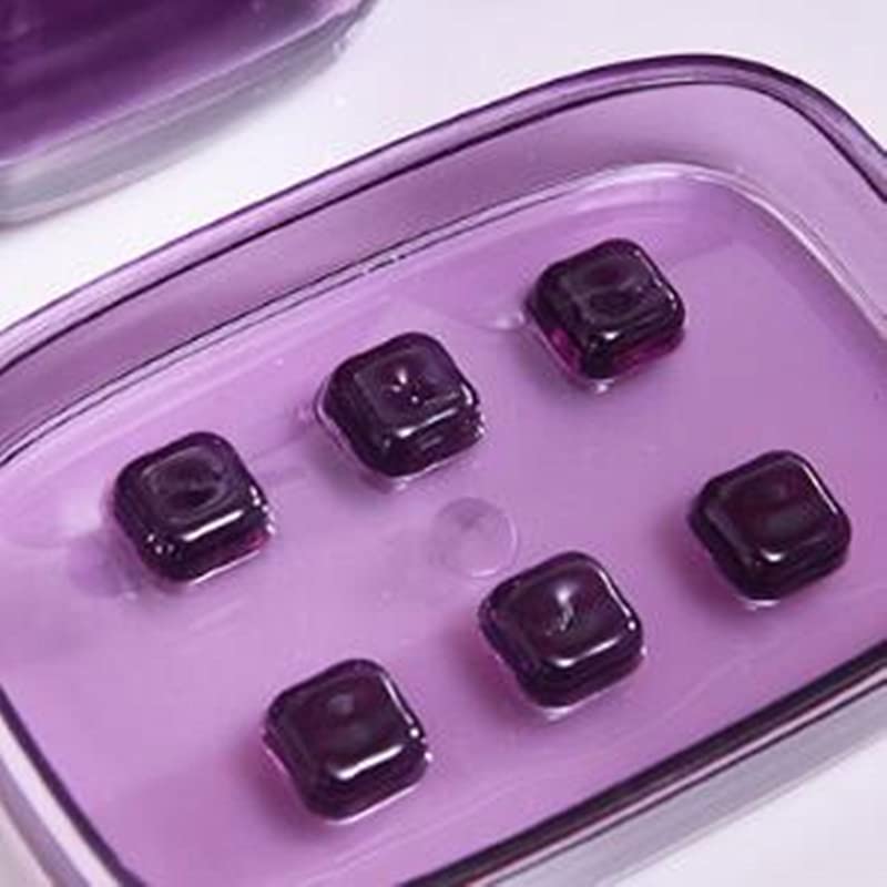 Set de Accesorios de Baño Juego de 4 Accesorios de baño morados, Soporte for Cepillo de Dientes, jabonera, dispensador de loción, Taza for Enjuague bucal