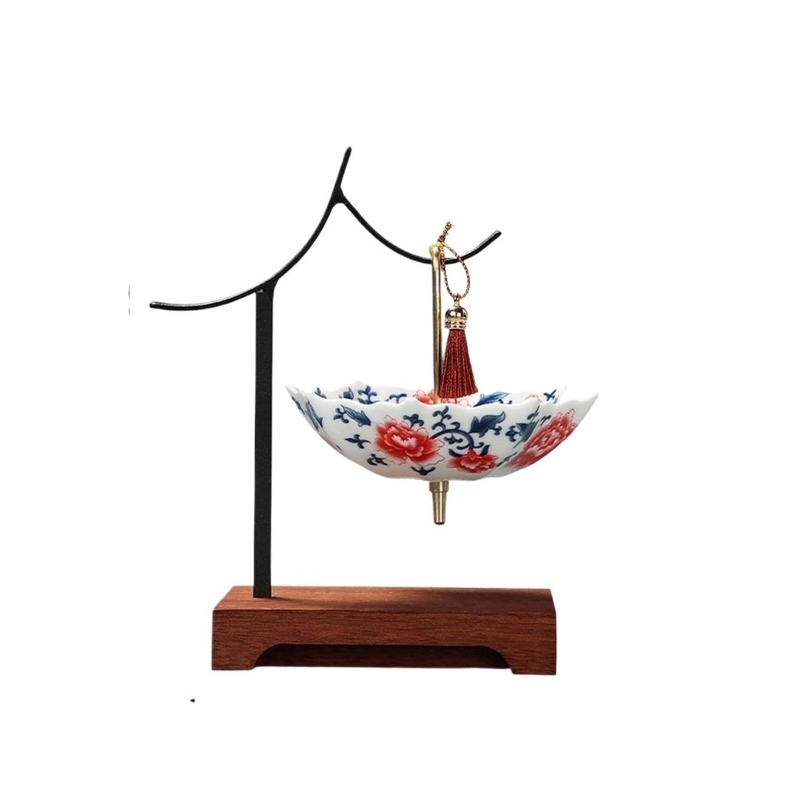 1 pz colino da tè ombrello design in ceramica foglia con supporto filtri for sfuso for migliorare il sapore della cucina Per Uffici E Tavoli Da Pranzo