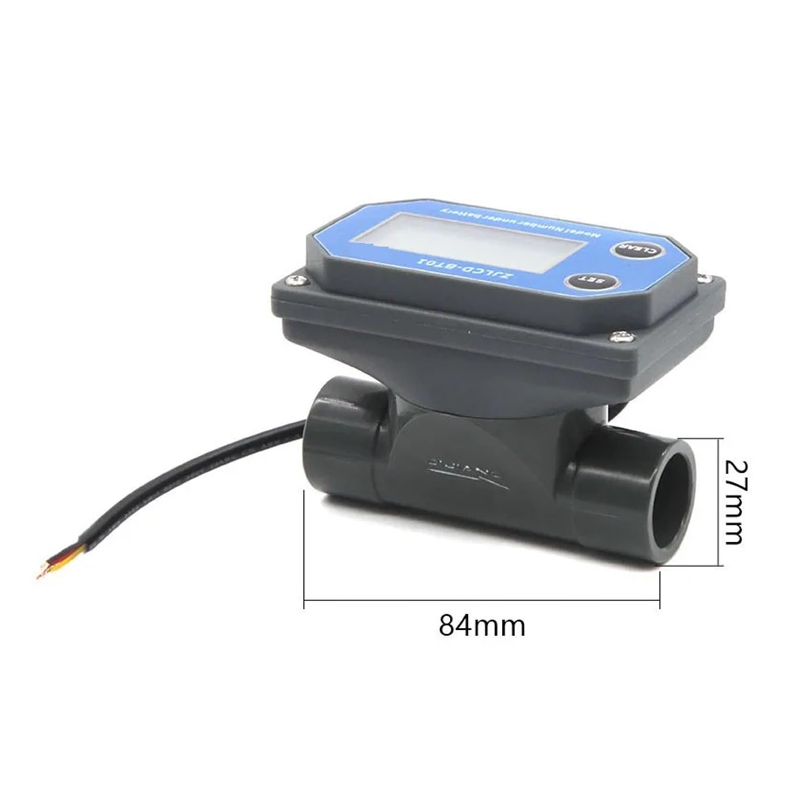 caudalímetro de líquidos, Medidor de flujo de turbina Digital, riego de tierras agrícolas, Sensor electrónico de tubería de aguas residuales de gran flujo, medidor de líquido, salida de pulso(DN40,5-2