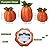 MXTCLM Flickering Fall Pumpkin Flameless Candle Lights Maple Leave Pumpkin LED Candle Battery Operated with 6 Hours Timer Unscented Real Wax Harvest Thanksgiving Indoor Decoration Pack of 3