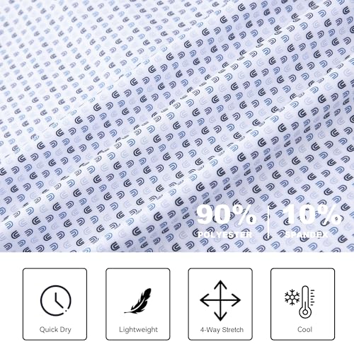 SAMERM Mens Golf Shirts Short Sleeve Dry Fit Performance Moisture Wicking Print Sport Polo Shirts for Men Casual4