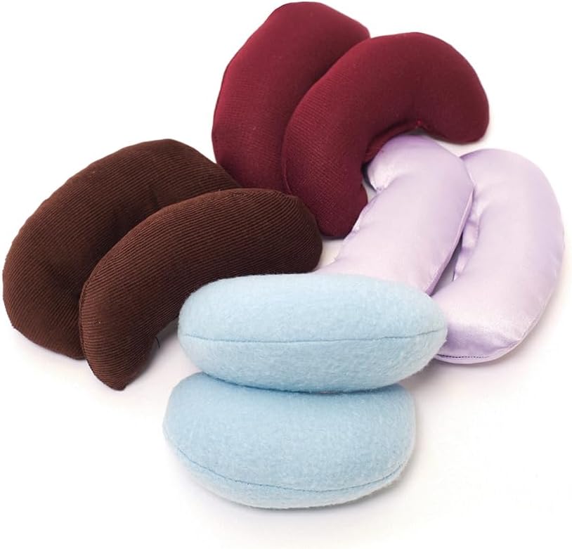 TalkTools Sensory Bean Bag Kit – Fun and Safe Tools for Tactile Defensive Behaviors, Hyposensitivity, and Hypersensitivity – Booklet/4 Textures Silky, Bumpy, Furry, Scratchy/Pack 8