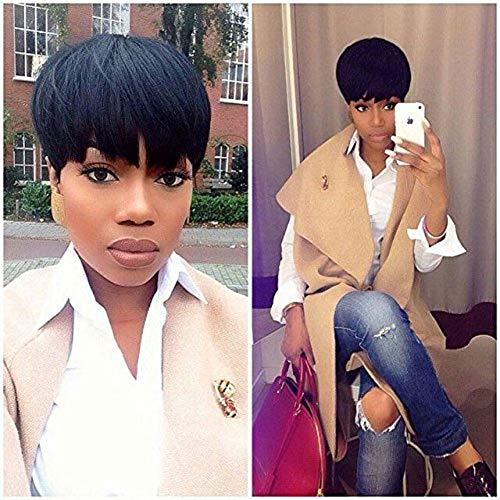VRZ Short Human Hair Wigs MMT (MMT(1B))