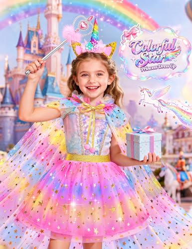 Vestido de princesa para niñas pequeñas de 3 a 6 años miniatura 4