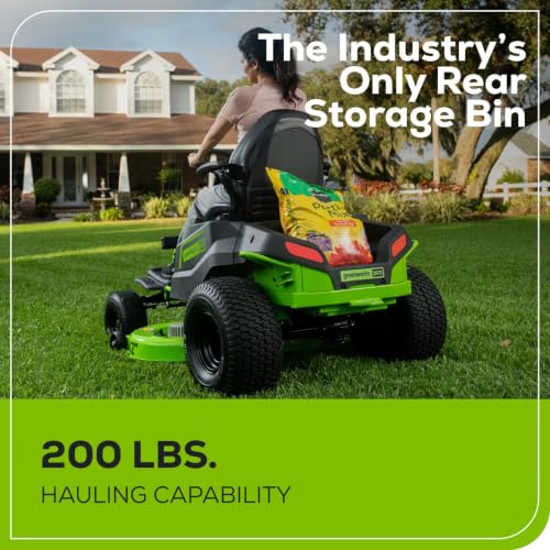 Image of 60V 42 inch Cordless Battery CrossoverT Riding Lawn Mower, (6) 8.0 Ah Batteries and 600W Wall Charger